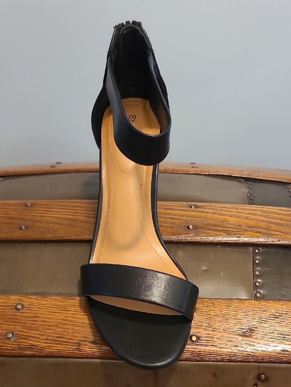 Style & Co. Black Ankle-Strap Mid Heel Sandals, Sz 9, New - Picture 4 of 7